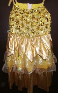 Kids Costumes to Hire - Gold Sequin Dress - GIRL